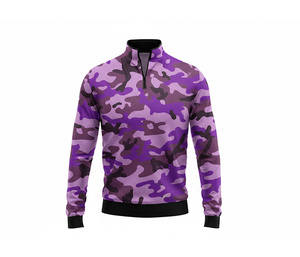 Casual Sublimation Quarter Zip Top Jacket Manufacturer <b>Men</b> Women Youth Sportswear Quick Dry Team <b>Pullover</b> - Product Image 3