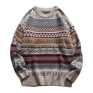 Suéter de Punto para Hombre, Cuello Redondo, Tacto Suave, Corte Ajustado, Estilo Informal, Cálido y Elegante para Otoño e Invierno - Product Image 4