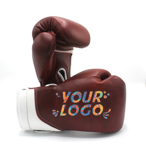 Gants de boxe professionnels en cuir confortables pour hommes, avec logo personnalisé, respirants, pour l'entraînement de boxe - Product Image 2