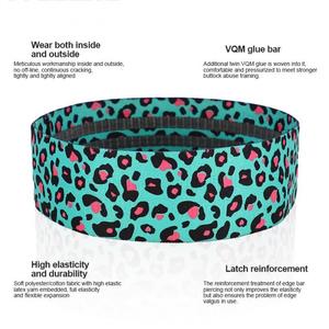 Bandes de résistance robustes pour squats, entraînement des jambes et des hanches, larges boucles élastiques pour exercices de force, gym et fitness - Product Image 1