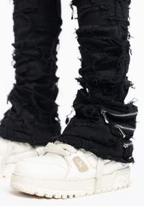 กางเกงยีนส์แฟชั่นผู้ชายสไตล์ไฮสตรีท - ระบายอากาศได้ดี เหมาะสำหรับใส่ทุกวัน - Product Image 3