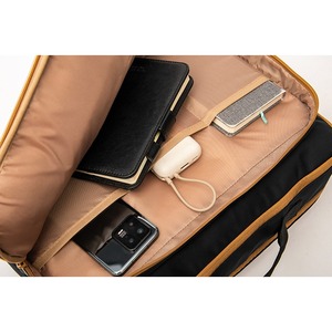 Black twill fabric ladies business <b>backpack</b> professional office <b>backpack</b> casual fashion <b>laptop</b> <b>backpack</b> work bag - Product Image 2