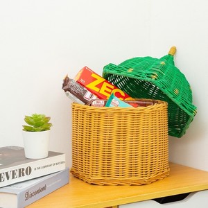 Cestas de mimbre hechas a mano más vendidas, cestas de almacenamiento con tapa, contenedor gigante con forma de árbol de Navidad - Product Image 3