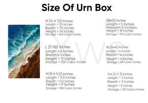 Ocean Wave Resin Art Urn Handcrafted Wood & Epoxy <b>Memorial</b> <b>Box</b> for human ashes medium size 9x5.5 inches urn <b>box</b> - Product Image 5