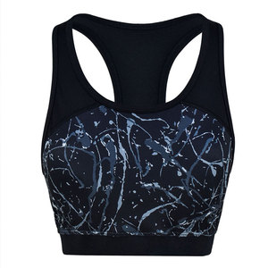 Soutien-gorge de sport élégant et simple pour femme avec logo frontal, maintien élevé, écologique et séchage rapide pour le yoga, l'entraînement et le quotidien - Product Image 1