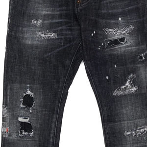 Pantalon en jean tendance pour garçons, coupe slim, délavage vintage, tissu doux au toucher, taille ajustable, durable, pour usage quotidien décontracté 2026 - Product Image 3