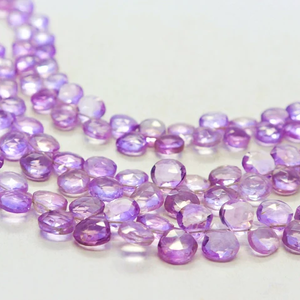 Natural Pink <b>Amethyst</b> Heart Shape Faceted Gemstone Beads For Jewelry Making Natural Stone Wholesale Bulk Supply Pink <b>Amethyst</b> - Product Image 2