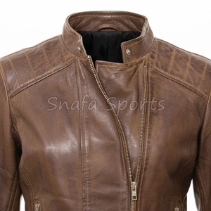 Chaqueta de cuero premium para mujer, ideal para salidas nocturnas, estilo motero y elegante para eventos sociales. - Product Image 3