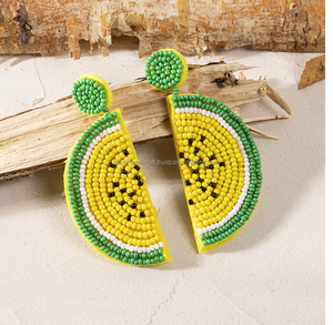 Boucles d'oreilles pendantes brodées délicates Collection de bijoux de mode - Product Image 6