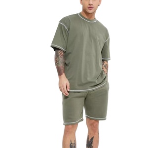 Wholesale Summer Custom Designer logo Clothing Two Piece Shirts and Short <b>Set</b> Men New Arrival Shorts and Unisex <b>Sets</b> - Product Image 1