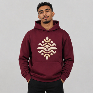Men Puff Print Sweatshirt <b>Hoodie</b> Featuring Tactile Graphics <b>Soft</b> Texture And Easy Movement For Casual Styling - Product Image 1