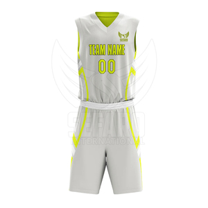 Uniforme de basket-ball réversible de haute performance, de couleur unie, de qualité supérieure, en tissu doux, nouveau style - Product Image 3