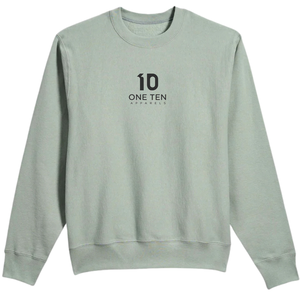 เสื้อสเวตเชิ้ตคอกลมผ้าฟลีซทรงหลวมสำหรับผู้ชาย สีเขียวอมเทา เนื้อนุ่ม อุ่นสบาย สวมใส่สบายๆ แขนยาว พรีเมียม ใส่สบายสำหรับฤดูใบไม้ร่วง - Product Image 2