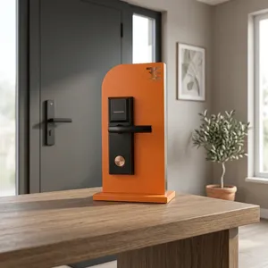 TES 301 SB Negro, Cerradura Inteligente RFID para Hotel, Sistema de Cerradura Electrónica con Tarjeta de Acceso para Control de Acceso en Hostelería - Product Image 4