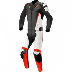Traje de Motociclismo Unisex de Cuero con Detección de Pinchazos - Product Image 1