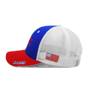 Casquette Trucker Personnalisée OEM avec Logo Brodé en Relief, Casquette en Coton et Maille à 6 Panneaux, Réglable, Logo Brodé, Casquette Décontractée pour Adulte et Professionnelle - Product Image 3