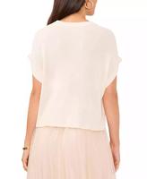 Pull à manches courtes à épaules tombantes pour femmes | Vince Camuto