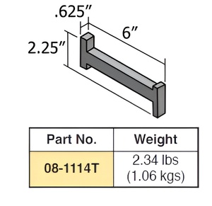 Barre de rivetage pneumatique en tungstène robuste personnalisée pour opération de rivetage solide - Modèle 08-1114T par Alva Engineers - Product Image 1