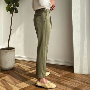 Pantalon de costume à carreaux pour homme de haute qualité, style décontracté coréen, coupe Gurkha, vente en gros - Product Image 6