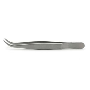 Private Label White Silver Lash Tweezers Fiber Tip Custom Logo Fiber Tip Volume Lash <b>Extension</b> Fiber Tip Eyelash Tweezers - Product Image 4