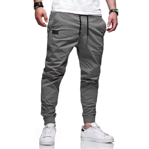 กางเกงคาร์โก้ผ้าแคนวาสเอวยางยืดคุณภาพสูงสำหรับผู้ชายจาก Jimieson Apparel - ทนทาน ผลิตจากโพลีเอสเตอร์ 100% ดีไซน์ทันสมัย เหมาะสำหรับใส่ลำลอง เดินป่า และปีนเขา - Product Image 3