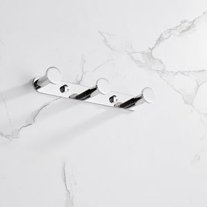 Appendiabiti/portasciugamani in acciaio inox 304 lucidato a specchio con tre ganci per l'organizzazione domestica e accessori da bagno - Product Image 3