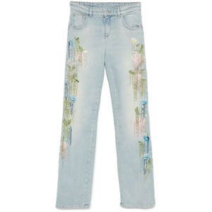 Pantalones vaqueros sexys para mujer con bordado de pedrería, cuentas largas y borlas, lavables, estilo casual, para verano, moda BD - Product Image 1
