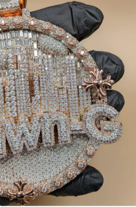 Pendentif IcShawn-G Iced Out avec 777 diamants Moissanite, bijou de luxe, vente en gros - Product Image 2