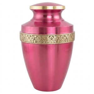 Urnas Funerarias de Latón Duradero para Adultos con Hermoso Diseño de Mariposa Grabado en Banda, Urnas Conmemorativas de Metal con Acabado en Color Dorado y Negro - Product Image 4
