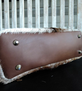 Sac fourre-tout personnalisé en cuir véritable avec fermeture éclair, fait main, vintage, grande capacité, léger, portable, sac à bandoulière - Product Image 3