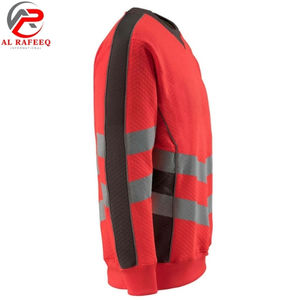 Sudadera personalizada al por mayor para hombre, sudadera reflectante de alta visibilidad con cuello redondo, sudadera de lana para mujer para invierno - Product Image 4