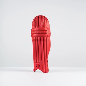 Protège-jambes de cricket rouges rembourrés en polyester, équipement de protection sportive - Product Image 2