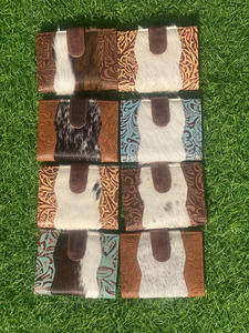 Nouveau véritable cuir de vachette sculpture femmes portefeuille élégant coques de téléphone nouveau Western vente chaude Western en relief impression en cuir portefeuilles - Product Image 6