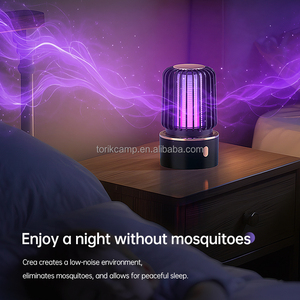 Lámpara Antimosquitos Eléctrica Recargable LED Retro de Doble Función, Resistente al Agua, Portátil, para Interiores, Escalada y Senderismo - Product Image 4