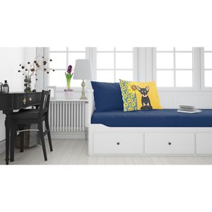 Girasoles de verano Crema negra Chihuahua Funda De Almohada estándar Ligero Super suave Fácil cuidado Cojines decorativos - Product Image 2