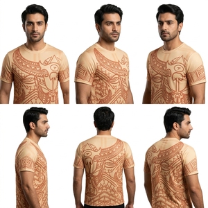 เสื้อยืดออกกำลังกายลายกราฟิกแบบกำหนดเอง เสื้อฝึกซ้อมโพลีเอสเตอร์น้ำหนักเบา - Product Image 2