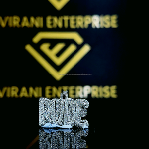 Hot Hip Hop Jewelry VVS Moissanite Diamond Iced Out Custom Credit Card Pendant 925 Sterling Silver Solid Party Hiphop Geometric - Product Image 4