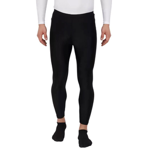 Custom Logo <b>Mens</b> Solid Spandex Yoga Leggings High Waist Full-Length Gym Fitness Sportswear Running <b>Compression</b> <b>Tights</b> Quick Dry - Product Image 1