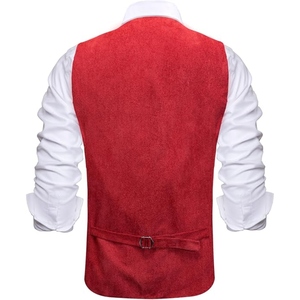 Custom Men's Western Cowboy <b>Fringe</b> Suede Leather Vest Vintage Tassel Biker <b>Waistcoat</b> Snap Button Casual Vest OEM - Product Image 3