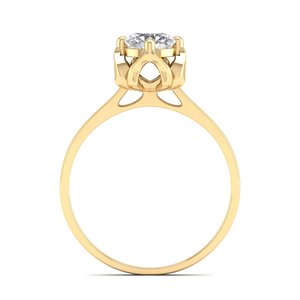 Bagues en argent sterling 925 REYES, très vendues, avec moissanite ronde de 0,84 ct certifiée GRA, pour femmes, cadeau de mariage de luxe, bijoux fins - Product Image 4