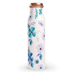 Handmade Double Wall Disposable Copper Bottle with Asid Etching Design Eco-Friendly Large Capacity at Wholesale Price - Product Image 6