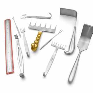 Juego de 32 Piezas de Instrumentos Quirúrgicos Manuales Reutilizables de Acero Inoxidable Alemán para Apendicectomía y Hernia, Clase I, Certificación CE - Product Image 3