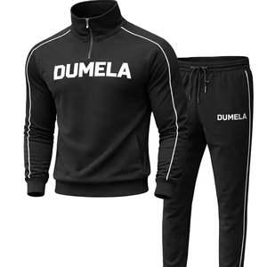 Nuevo Diseño Personalizado, Conjunto Deportivo Unisex de Invierno, Estampado, Estilo Urbano, con Cierre de Media Cremallera, Transpirable, de Secado Rápido - Product Image 1