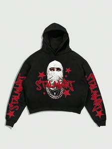 Sudaderas con Capucha para Hombre, Tallas Grandes, Personalizadas con Logotipo, 100% Algodón, 400GSM, Felpa Gruesa, Impresión Digital Personalizada, OEM - Product Image 3