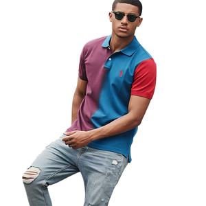 Venta al por mayor de camisetas bordadas para hombre, polos de manga corta atléticos, polos informales con cuello personalizados de talla grande para hombre - Product Image 1