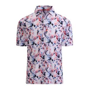 เสื้อเชิ้ตผู้ชาย ELIXE SPORTS ระบายอากาศได้ดี แห้งเร็ว ปักโลโก้ได้ตามต้องการ กระดุมหน้า สไตล์ลำลอง แขนสั้น สำหรับตกปลาและตีกอล์ฟ - Product Image 1