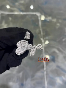 Pendentif personnalisé VVS Moissanite, collier prénom en or serti de diamants, bijoux hip-hop pour hommes et femmes, cadeau pour lui - Product Image 6