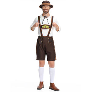 Ensemble de Lederhosen authentiques pour hommes allemands avec logo personnalisé, tenue traditionnelle bavaroise pour l'Oktoberfest et les festivals de la bière - Product Image 2