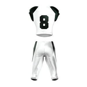 Uniforme de fútbol americano en oferta, conjunto personalizado con jersey de malla y pantalones estampados por sublimación - Product Image 5