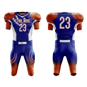 Uniforme de Fútbol Americano Totalmente Personalizado con Impresión de Nombre del Jugador, Uniforme Deportivo de Fútbol Americano para Venta en Línea a Bajo Precio - Product Image 1